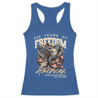 250 Years of Freedom Eagle Racerback Tank Top US 250th Anniversary American Semiquincentennial 2026 Patriotic - Wonder Print Shop