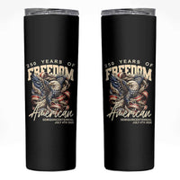 250 Years of Freedom Eagle Skinny Tumbler US 250th Anniversary American Semiquincentennial 2026 Patriotic - Wonder Print Shop