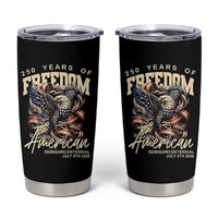 250 Years of Freedom Eagle Tumbler Cup US 250th Anniversary American Semiquincentennial 2026 Patriotic - Wonder Print Shop