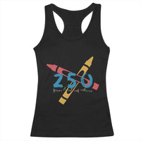 250 Years of Eating Crayons Racerback Tank Top Funny Military Crayon Joke Veterans Marines - Wonder Print Shop