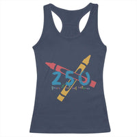 250 Years of Eating Crayons Racerback Tank Top Funny Military Crayon Joke Veterans Marines - Wonder Print Shop