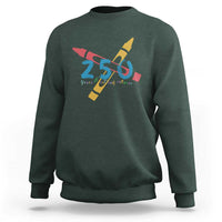 250 Years of Eating Crayons Sweatshirt Funny Military Crayon Joke Veterans Marines - Wonder Print Shop