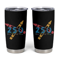 250 Years of Eating Crayons Tumbler Cup Funny Military Crayon Joke Veterans Marines - Wonder Print Shop