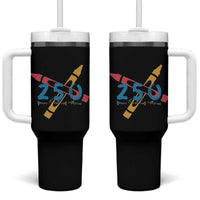 250 Years of Eating Crayons Tumbler With Handle Funny Military Crayon Joke Veterans Marines - Wonder Print Shop