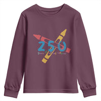 250 Years of Eating Crayons Youth Sweatshirt Funny Military Crayon Joke Veterans Marines - Wonder Print Shop