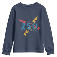 250 Years of Eating Crayons Youth Sweatshirt Funny Military Crayon Joke Veterans Marines - Wonder Print Shop