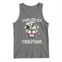 Fueled by Crayons Bulldog Tank Top Funny Military Crayon Eater Gift for Veterans - Wonder Print Shop