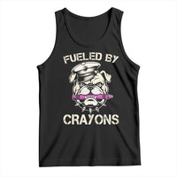 Fueled by Crayons Bulldog Tank Top Funny Military Crayon Eater Gift for Veterans - Wonder Print Shop