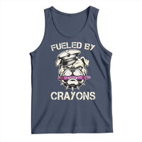 Fueled by Crayons Bulldog Tank Top Funny Military Crayon Eater Gift for Veterans - Wonder Print Shop