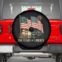 250 Years of Liberty Spare Tire Cover US 250th Anniversary Semiquincentennial 2026 Patriotic - Wonder Print Shop