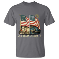 250 Years of Liberty T Shirt US 250th Anniversary Semiquincentennial 2026 Patriotic - Wonder Print Shop