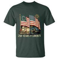 250 Years of Liberty T Shirt US 250th Anniversary Semiquincentennial 2026 Patriotic - Wonder Print Shop