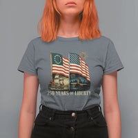 250 Years of Liberty T Shirt For Women US 250th Anniversary Semiquincentennial 2026 Patriotic - Wonder Print Shop