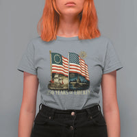 250 Years of Liberty T Shirt For Women US 250th Anniversary Semiquincentennial 2026 Patriotic - Wonder Print Shop