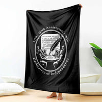 250 Years Declaration of Independence Throw Blanket US 250th Anniversary Semiquincentennial 2026 Patriotic - Wonder Print Shop