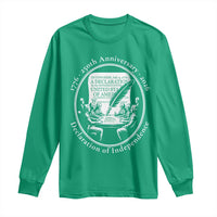 250 Years Declaration of Independence Long Sleeve Shirt US 250th Anniversary Semiquincentennial 2026 Patriotic - Wonder Print Shop
