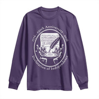 250 Years Declaration of Independence Long Sleeve Shirt US 250th Anniversary Semiquincentennial 2026 Patriotic - Wonder Print Shop