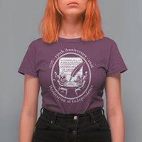 250 Years Declaration of Independence T Shirt For Women US 250th Anniversary Semiquincentennial 2026 Patriotic - Wonder Print Shop