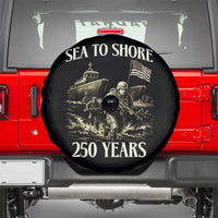 Military Navy 250th Anniversary Spare Tire Cover Sea To Shore 250 Years - Wonder Print Shop