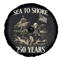 Military Navy 250th Anniversary Spare Tire Cover Sea To Shore 250 Years - Wonder Print Shop