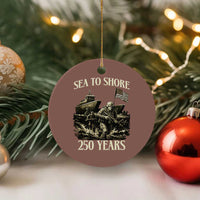 Military Navy 250th Anniversary Ceramic Ornament Sea To Shore 250 Years - Wonder Print Shop