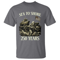 Military Navy 250th Anniversary T Shirt Sea To Shore 250 Years - Wonder Print Shop