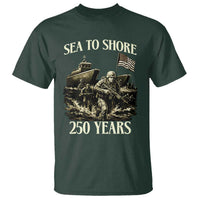 Military Navy 250th Anniversary T Shirt Sea To Shore 250 Years - Wonder Print Shop