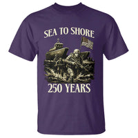 Military Navy 250th Anniversary T Shirt Sea To Shore 250 Years - Wonder Print Shop
