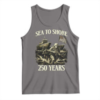 Military Navy 250th Anniversary Tank Top Sea To Shore 250 Years - Wonder Print Shop