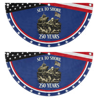 Military Navy 250th Anniversary Patriotic Fan Flag Sea To Shore 250 Years