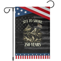 Military Navy 250th Anniversary Garden Flag Sea To Shore 250 Years