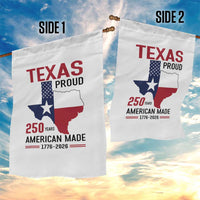 Texas Proud 250 Years Garden Flag American Made 1776 to 2026 Semiquincentennial - Wonder Print Shop