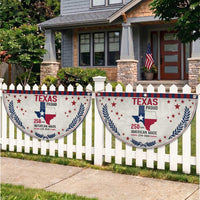 Texas Proud 250 Years Patriotic Fan Flag American Made 1776 to 2026 Semiquincentennial