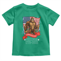 Patriotic Bigfoot US 250th Anniversary Toddler T Shirt Sasquatch Celebrating 250 Years of Freedom 1776 to 2026 - Wonder Print Shop