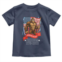 Patriotic Bigfoot US 250th Anniversary Toddler T Shirt Sasquatch Celebrating 250 Years of Freedom 1776 to 2026 - Wonder Print Shop