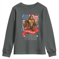 Patriotic Bigfoot US 250th Anniversary Youth Sweatshirt Sasquatch Celebrating 250 Years of Freedom 1776 to 2026 - Wonder Print Shop