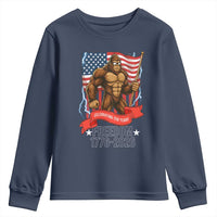 Patriotic Bigfoot US 250th Anniversary Youth Sweatshirt Sasquatch Celebrating 250 Years of Freedom 1776 to 2026 - Wonder Print Shop