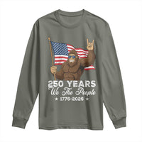 250 Years We The People Bigfoot Long Sleeve Shirt Funny Patriotic 1776 to 2026 US Semiquincentennial - Wonder Print Shop