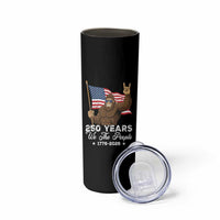 250 Years We The People Bigfoot Skinny Tumbler Funny Patriotic 1776 to 2026 US Semiquincentennial - Wonder Print Shop