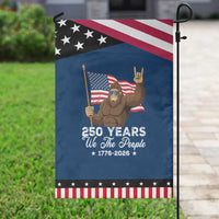 250 Years We The People Bigfoot Garden Flag Funny Patriotic 1776 to 2026 US Semiquincentennial