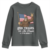 250 Years We The People Bigfoot Youth Sweatshirt Funny Patriotic 1776 to 2026 US Semiquincentennial - Wonder Print Shop