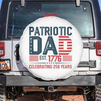 Patriotic Dad 250 Years Spare Tire Cover Est. 1776 Funny USA Semiquincentennial - Wonder Print Shop