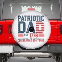 Patriotic Dad 250 Years Spare Tire Cover Est. 1776 Funny USA Semiquincentennial - Wonder Print Shop