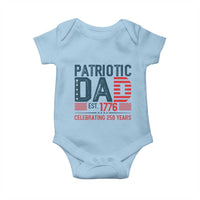 Patriotic Dad 250 Years Baby Onesie Est. 1776 Funny USA Semiquincentennial - Wonder Print Shop
