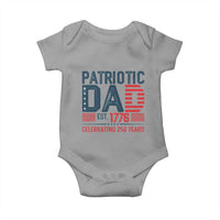 Patriotic Dad 250 Years Baby Onesie Est. 1776 Funny USA Semiquincentennial - Wonder Print Shop