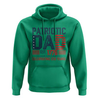 Patriotic Dad 250 Years Hoodie Est. 1776 Funny USA Semiquincentennial - Wonder Print Shop