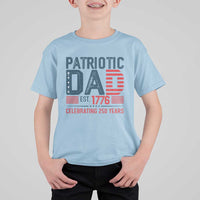 Patriotic Dad 250 Years T Shirt For Kid Est. 1776 Funny USA Semiquincentennial - Wonder Print Shop