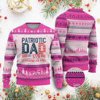 Patriotic Dad 250 Years Ugly Christmas Sweater Est. 1776 Funny USA Semiquincentennial - Wonder Print Shop