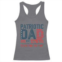 Patriotic Dad 250 Years Racerback Tank Top Est. 1776 Funny USA Semiquincentennial - Wonder Print Shop