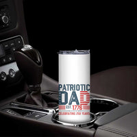 Patriotic Dad 250 Years Skinny Tumbler Est. 1776 Funny USA Semiquincentennial - Wonder Print Shop